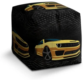 Sablio Taburet Cube Chevrolet Camaro Bodky: 40x40x40 cm