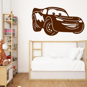 Veselá Stena Samolepka Blesk McQueen Farba: hnedá, Veľkosť: 100 x 59 cm