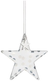 Závesná sklenená hviezda DOTS