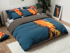 3D obliečky LEDNIAČIK modrosivé Rozmer obliečky: 70 x 90 cm | 140 x 200 cm