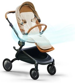 Podložka do kočíka s vetraním Flo Beige
