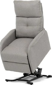 Autronic BONTEC Polohovacie kreslo, elektrické káblové ovládanie, krémová, látka, TV-5482 CRM2 Farba: Šedá