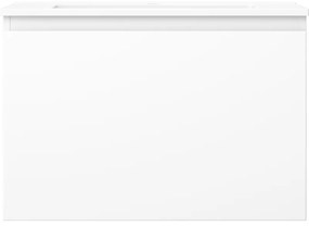 Mexen Orio, kúpeľňová skrinka 70 cm s umývadlom Otis, 1 zásuvka, biela matná, 91A10-07047-1-BF01-W18M01