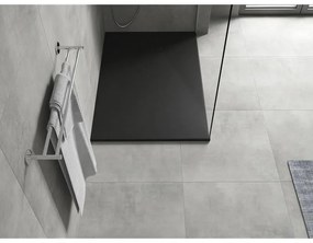 Mexen Hugo, SMC obdĺžniková sprchová vanička 130 x 80 cm, čierna matná, 42708013