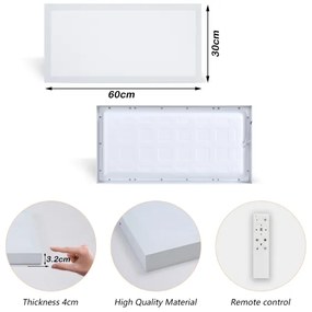 Brilagi - LED stmievateľné svietidlo FRAME SMART LED/30W/230V biela IP44 + DO