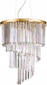 Závesné svietidlo Ideal Lux Carlton SP12 oro 213521 E14 12x40W 50cm zlaté