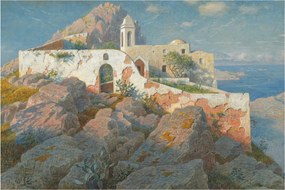Obraz - William Stanley Haseltine, Santa Maria a Cetrella, Anacapri, reprodukcia (90x60 cm)