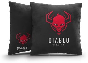Dekoračný vankúš Diablo Chairs, čierny
