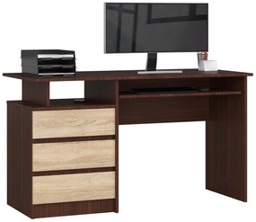 PC stolík Bronte  (wenge + dub sonoma). Vlastná spoľahlivá doprava až k Vám domov. 1069692