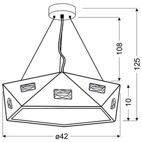 Luster na lanku NEMEZIS 3xG9/40W/230V