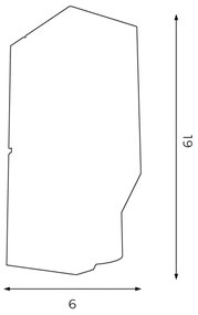 Nástenné svietidlo WALL 1xGU10/8W/230V čierna/lesklý chróm