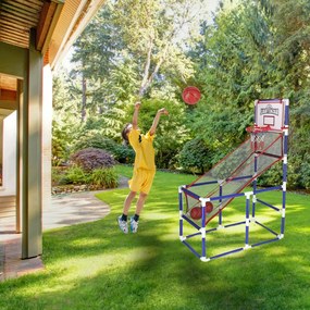 KIK Basketbalová arkádová hra s 2 loptami a pumpou, prenosná