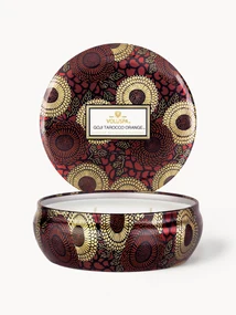 Ručne vyrobená trojknôtová vonná sviečka Japonica Collection (goji, mango a pomaranč)