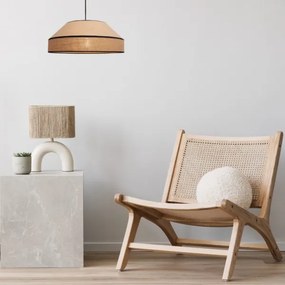 Luster na lanku MANISO 1xE27/60W/230V pr. 45 cm béžová