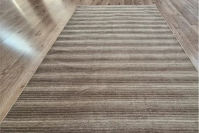 Pruhovaný koberec Saloon Beige – béžový, nízky vlas Rozmer: 50x80 cm