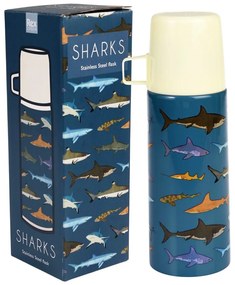Modrá detská termoska 350 ml Sharks – Rex London