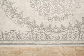 Koberec Allora Plus F345A ornament, strieborný / sivý