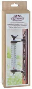 Liatinový nástenný teplomer Esschert Design Bird, výška 27,3 cm