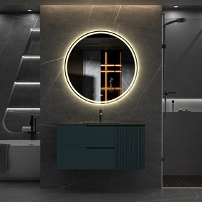 Erga Carla, okrúhle LED zrkadlo 90cm, 2070 lm, 3 farby svetla, ERG-V01-208-9090