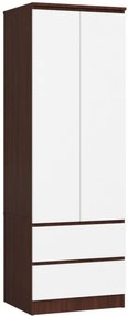 Skriňa STAR S 60 cm 2D 2SZ wenge / biela