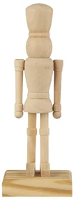 Ib Laursen Drevená soška Nutcracker Square Feet Natural 21 cm