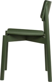 Zelená stohovateľná jedálenská stolička Wem – noo.ma