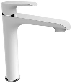 Laveo Alea, vysoká umývadlová batéria h-259, chrómová-biela, LAV-BLE_62ND