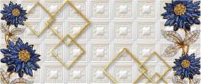 Obraz - Diamantové kvety (120x50 cm)