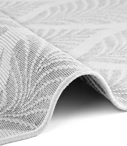 NORTHRUGS, Kusový koberec Duet Liora 106246 White/Gray - na von aj na doma, 160x230, šedá, chodba / predsieň