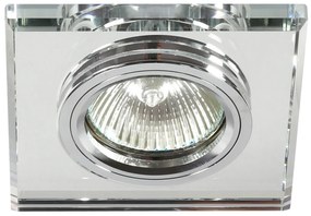 CLX Stropné podhľadové moderné osvetlenie FALLO, 1xMR16, 50W, 9x9cm, hranaté, číre