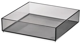 Matne čierny kúpeľňový organizér na kozmetiku z recyklovaného plastu - iDesign