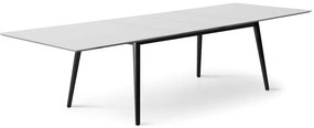 Bielo-čierny rozkladací jedálenský stôl s bielou doskou 100x210 cm Meza – Hammel Furniture