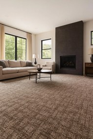 ITC, Metrážny koberec Dobro 43 hnedý, na mieru, šíře 3m,4m, hnedá, filc, obývacia izba