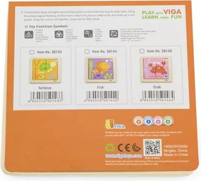 Puzzle na podložke Viga 50143 korytnačky