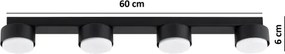 Brilagi - LED bodové svietidlo MONO 4xGX53/30W/230V čierne
