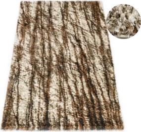Koberec SHAGGY PUFFY Y615B antracitový / medený