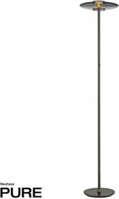 Led stojacia lampa Paul Neuhaus Pure Vitrum sivá, stmievateľná, 2700K, dymov