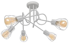 Prisadený luster OXFORD 5xE27/15W/230V biela