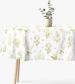 Goldea oválny teflónový obrus - lesné kvety 120 x 180 cm