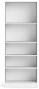Biela knižnica Tvilum Basic, 79 x 203 cm
