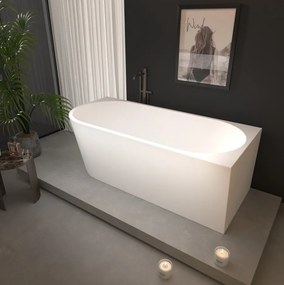 Erga Zara, rohová voľne stojaca vaňa 170x78 cm + odtoková zátka, pravá, biela lesklá, ERG-ZARA-170078R-WH-WH