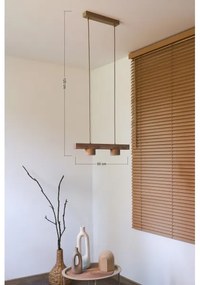 Duolla - Luster na lankách IRONLINE 2xGX53/3W/230V borovica/dub/béžová