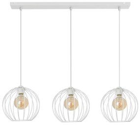 Luster na lanku MERCURE 3xE27/15W/230V biela