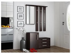 Predsieňová stena so skrinkou na topánky PARIS wenge