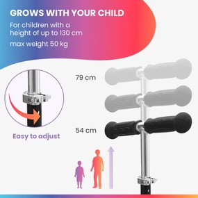 Fun pro ONE detská kolobežka 3-6 rokov LED kolieska skladacia do 50 kg nastaviteľná výška