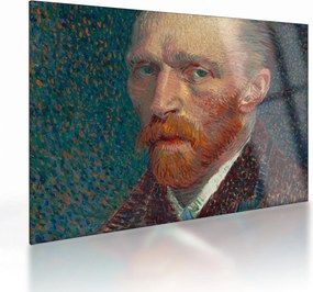 Sklenený obraz -  Vincent van Gogh, Self-Portrait, reprodukcia (70x50 cm)