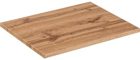 Závěsná skříňka Casad Smile s deskou a umyvadlem 60 cm bílá/dub wotan