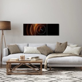 Obraz - Špirála (s hodinami) (90x30 cm)