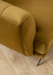 Kreslo MEGAN, horčicová (Monolith 48)