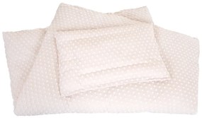 Béžové detské obliečky do postieľky s prímesou bavlny 100x135 cm Frosty Almond – Roba